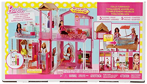 Barbie - Supercasa - casa muñecas, regalo para niñas y niños 3-9 años (Mattel DLY32)