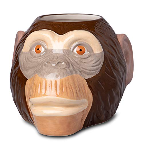 bar@drinkstuff Taza de cerámica Tiki Monkey Head Sharer 34.3oz / 975ml - Cocktail Sharer, Tiki Drinkware, Tiki Mug