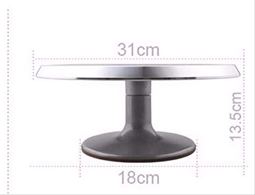 Base Giratoria Tartas 30cm De Aleación De Aluminio Cake Turntable Cake Rotating Decoración Stand Cake Rotating Decoration Display Stand