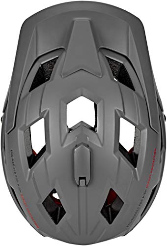 BBB BHE-54 Nanga-Casco de Ciclismo, Unisex Adulto, Gris Mate y Rojo, L (58-61cm)