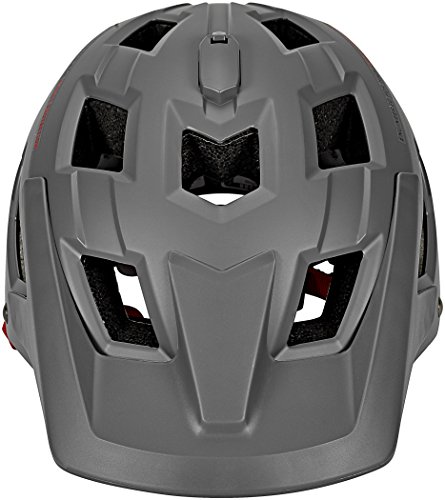 BBB BHE-54 Nanga-Casco de Ciclismo, Unisex Adulto, Gris Mate y Rojo, L (58-61cm)