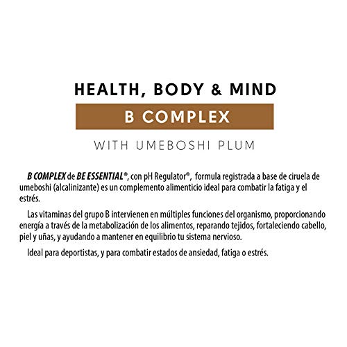 Be Essential - B Complex: vitaminas del grupo B con Ciruela umeboshi ayuda a regular el ph del organismo