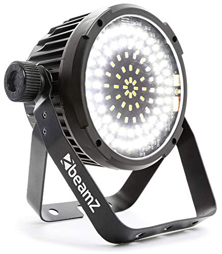 beamZ BS98 Foco LED Estroboscopio (98 x LEDs SMD, modo DMX y automático,compacto, mando a distancia por infrarrojos, velocidad programable, función master slave)