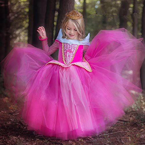 Behavetw - Disfraz de Bella para niñas, disfraces de princesa, para Halloween, para niñas de 4-9 años