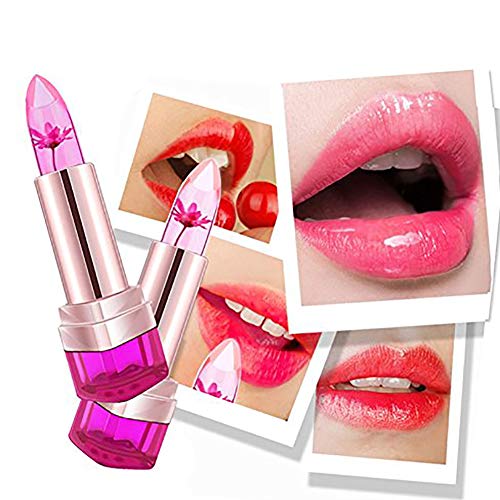 Beito Jalea del lápiz labial Hidratar Cambio de temperatura del color mágico decoloración jalea labial maquillaje profesional(Rosado)