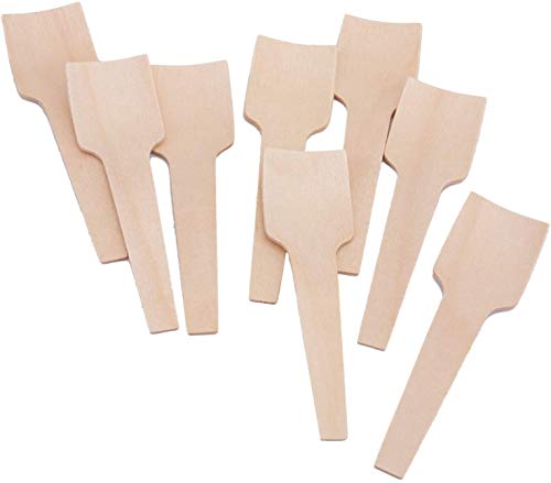 Bekith 400 mini cucharas de madera, 7 cm, cuchara desechable para manualidades, exfoliantes orgánicos de azúcar, degustación y muestreo