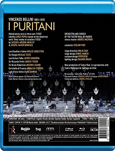 Bellini, V.: Puritani (I) [Opera] (Teatro Real, 2016) (NTSC) [Blu-ray]