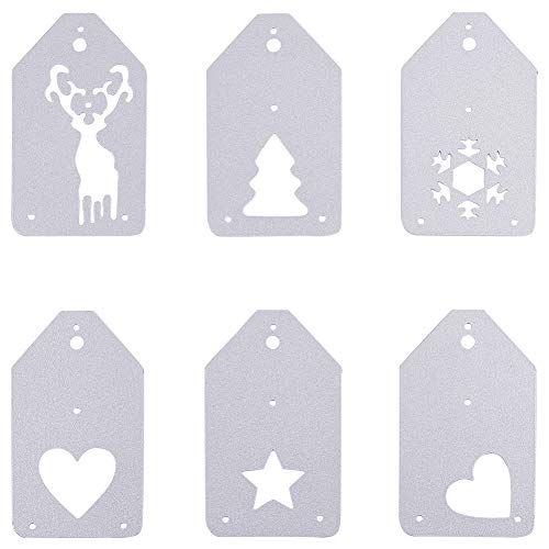 BENECREAT 6 PCS Troquel de Corte Tema de Navidad Molde de Acero al Carbono para Scrapbooking Álbum Artesanía de Papel DIY