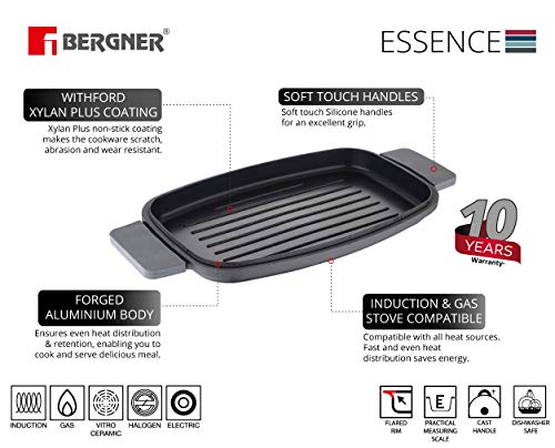 BERGNER Q3128 Roaster 32x20x3.0cm aluminio fundido Essence