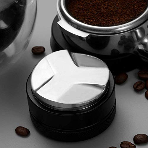 Bestine Distribuidor de café, herramienta de distribución de expreso 51 mm, 53 mm, 58 mm, nivelador de café para oficina, hogar, bar, restaurante, cafetería, cafetería, casa de té (51 mm)