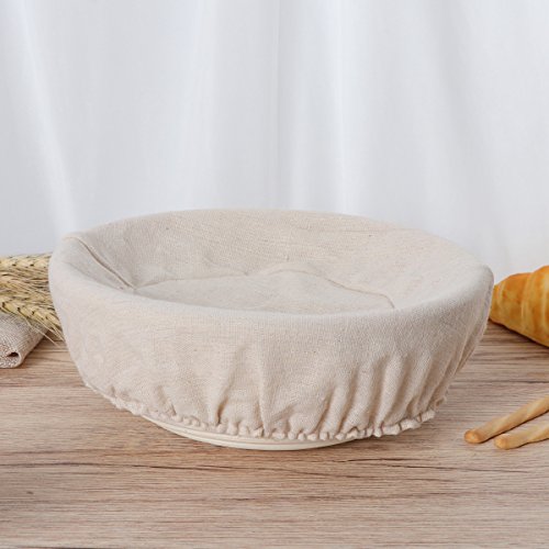 BESTOMZ Cesta de Banneton - Banneton Brotform Cuenco de ratán para Masa de Pan y Cepillo Masa Pan Cesta