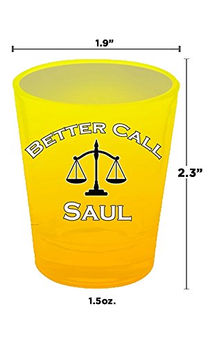 Better Call Saul oficial de la, AMC Premium amarillo vasos de chupito regalo