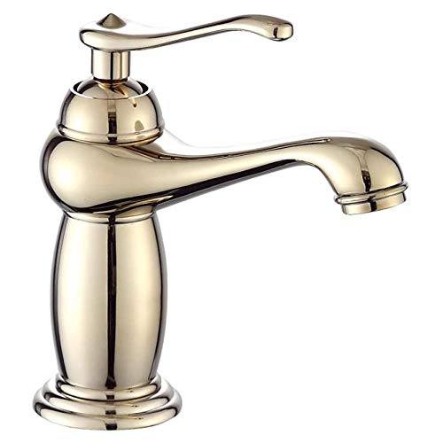 BFDMY Grifo Mezclador de Cobre, Lavabo Retro, Lavabo de baño de latón Europeo, Grifo de Cascada, Grifo Mezclador, Fregadero de Cocina de una Sola Palanca