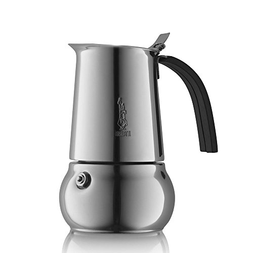 Bialetti Black Kitty 10 - Cafetera (Independiente, Negro, Acero inoxidable, Estufa, De café molido, 0,55L, Manual)