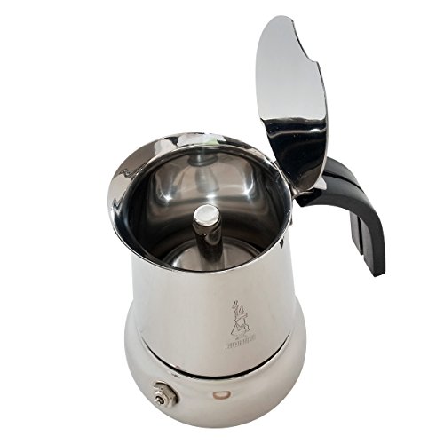 Bialetti Kitty - Cafetera Espresso para 2 Tazas (Acero)