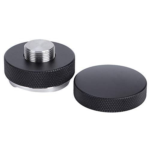 Bicaquu Herramienta de café Duradera con Altura Ajustable, Conveniente Distribuidor de café, Restaurante para Bar(58mm[Trilobite Bottom] Black)