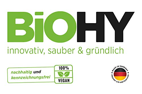 BiOHY Limpiador industrial (1 botella de 1 litro) | baja espuma antisuciedad elimina grasas y aceites en todas las superficies resistentes al agua (Industriereiniger)