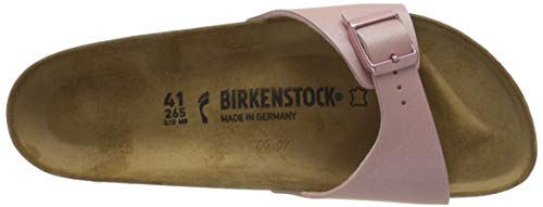 Birkenstock Mules Madrid Birko-Flor Icy Metallic Old Rose, Sandalia para Mujer, 37 EU