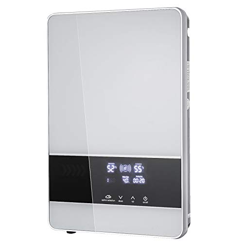 Bisujerro 18 KW Calentador de Agua Instantáneo 380W Calentador de Agua Eléctrico Hot Water Heater para Uso en Cocina o en Baño (18KW)