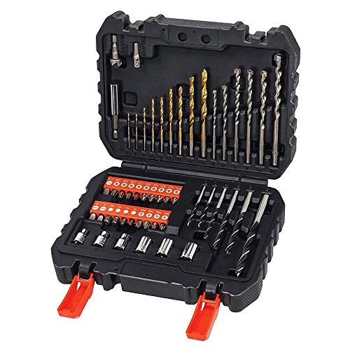 BLACK+DECKER A7188 - Set de 50 piezas con brocas y puntas para atornillar y taladrar