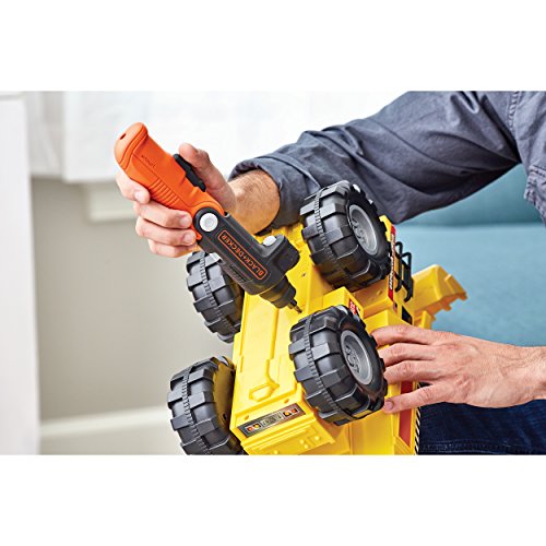 BLACK+DECKER BDCSFL20C-QW Atornillador con Batería de Litio, 5 NM, 180 RPM con linterna LED 35 lúmenes, incluye 2 puntas y cargador, 3.6 V