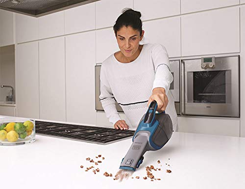 BLACK+DECKER DVJ320J-QW - Aspirador de mano sin cable 10.8V (2Ah) Dustbuster, acción ciclónica y Eco inteligente