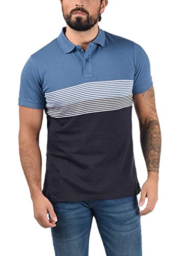 BLEND Fabi Camiseta Polo De Manga Corta para Hombre De 100% algodón, tamaño:M, Color:Dazzling Blue (74680)