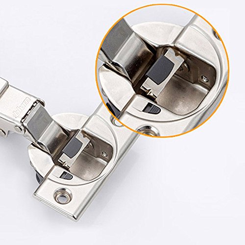 Blum Clip Top BLUMOTION 110 Grado Totalmente Solapado Bisagras 71MB3550 Automático con Amortiguación Integrada Mecanismo de Suave Cierre para Puerta Mueble Armario Juego de 2