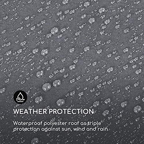 blumfeldt Pantheon Roof - Techo-pérgola, Techo de sustitución, Toldo, 3 x 6 m, Resiste a la Intemperie, Impermeable, para pérgola Pantheon, Gris