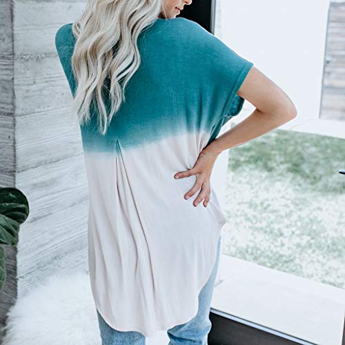 Blusa con Panel de Malla con Estampado de Cuello Alto para Mujer Camiseta con Cuello Acampanado Mujeres Manga Corta Camisetas Verano Algodón Carta Impresión T Shirt Blusas Camisas Tops Personalidad