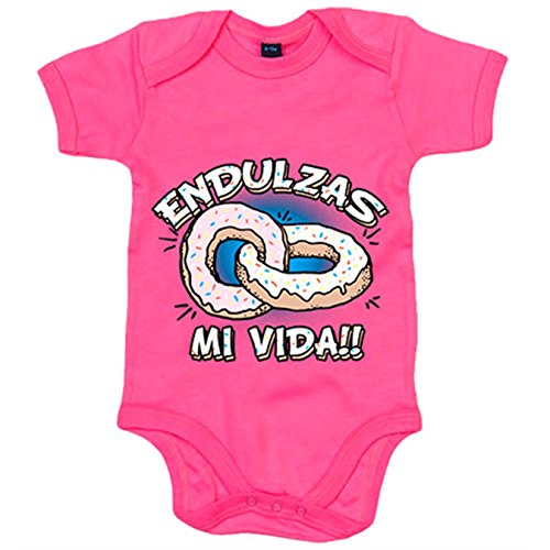 Body bebé endulzas mi vida - Rosa, 6-12 meses