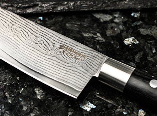 Böker 130421DAM - Cuchillo de cocina (tamaño grande), color negro