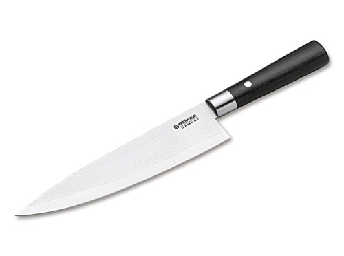 Böker 130421DAM - Cuchillo de cocina (tamaño grande), color negro