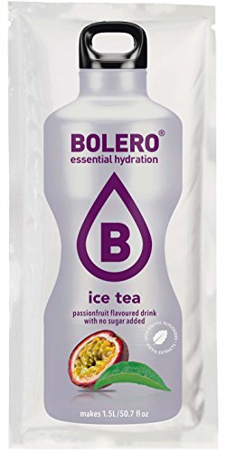 Bolero Bebida Instantánea sin Azúcar, Sabor Té Maracuyá - Paquete de 24 x 8 gr - Total: 192 gr