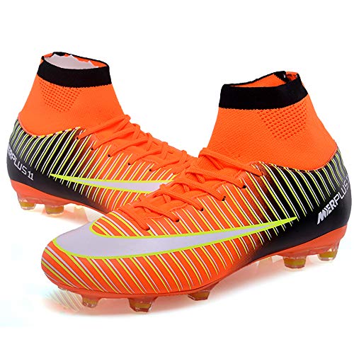 BOLOG Zapatos de Fútbol Hombre Spike Aire Libre Profesionales Atletismo Training Botas de Fútbol Ligero Tacos Futbol Zapatos de Deporte