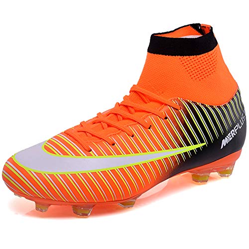 BOLOG Zapatos de Fútbol Hombre Spike Aire Libre Profesionales Atletismo Training Botas de Fútbol Ligero Tacos Futbol Zapatos de Deporte