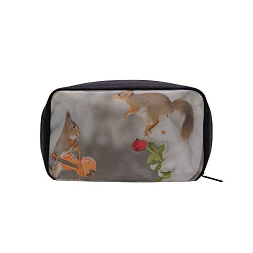 Bolsa de maquillaje Bebé Ardilla hermosa Adorable Animal Colgante Bolsa de aseo para hombres Bolsas de cosméticos baratas Bolsas de viaje para artículos de aseo Bolsas de cosméticos Estuche multifun