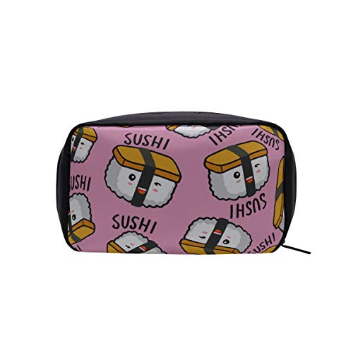 Bolsas de cosméticos baratas para mujeres Kqwaii Colorful Small Fat Sushi Bolsa de cosméticos lavable Mujer Bolsa de aseo de viaje Bolsa de artículos de tocador cosméticos Bolsas de cosméticos Estuch