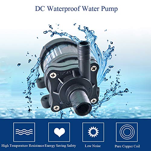 Bombas de Sumidero Bombas de agua de gran Presión Micro DC Bombas de agua Portátiles de Potencia Bombas de agua para Acuarios DC40-1250 520L / H Bomba Sumergible de 12 Voltios