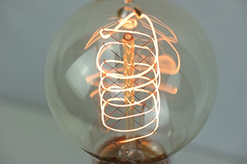 Bombilla Edison Vintage Incandescente E27 60W - 60mm Retro Antigua Filamento Carbono Espiral- The Retro Boutique ®