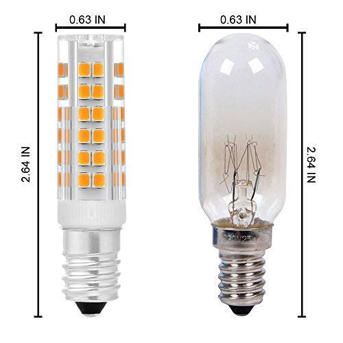 Bombilla extractor cocina,bombilla led e14 7W rosca Edison pequeña (SES),equivalente a bombilla halógena de 50W,Blanco cálido 3000K,3 unidades