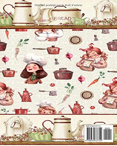 BON APPETIT BABY: Carnet de notes, carnet de recettes, organiseur pour écrire, rangement pour les recettes de votre famille. Livre blanc. Modèle de ... 20.32 cm sur 25.40 cm (8"x10") 150 pages.