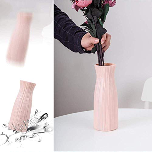 BONHEUR New Nordic Estilo Origami florero plástico imitación de cerámica Tiesto Mini Botella Cesta de la Flor del florero de la decoración casera, RL1266B, Estados Unidos