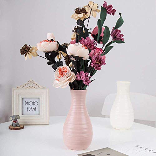 BONHEUR New Nordic Estilo Origami florero plástico imitación de cerámica Tiesto Mini Botella Cesta de la Flor del florero de la decoración casera, RL1266B, Estados Unidos