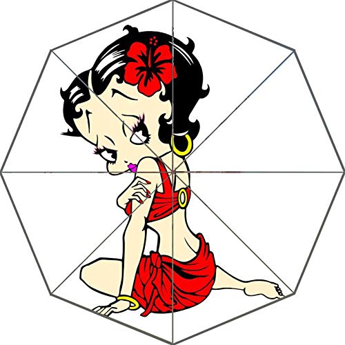 Bonito Paraguas Betty Boop Paraguas   Soleado y lluvioso Diseño Portátil Paraguas útiles Buen Regalo - Otro