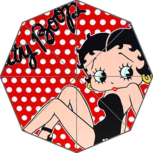 Bonito Paraguas Betty Boop Paraguas   Soleado y lluvioso Diseño Portátil Paraguas útiles Buen Regalo - Otro