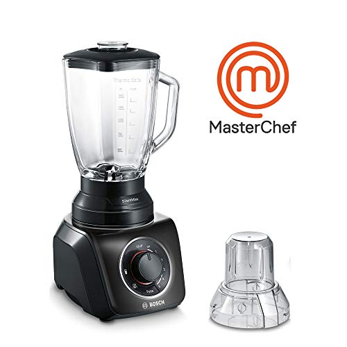 Bosch MMB43G2B SilentMixx Batidora de vaso, 700 W, 2.3 litros de capacidad, 5 velocidades, color negro