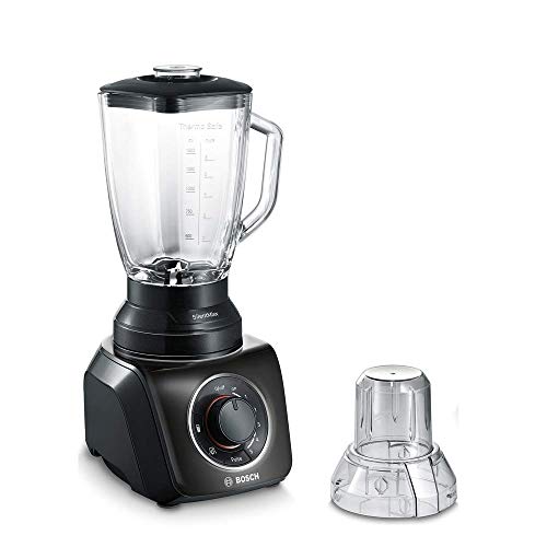 Bosch MMB43G2B SilentMixx Batidora de vaso, 700 W, 2.3 litros de capacidad, 5 velocidades, color negro