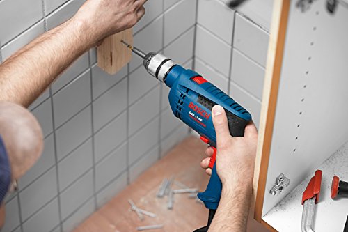 Bosch Professional GSB 13 RE - Taladro percutor (600 W, 0 – 2800 rpm, Ø max perforación hormigón 13 mm, en caja)