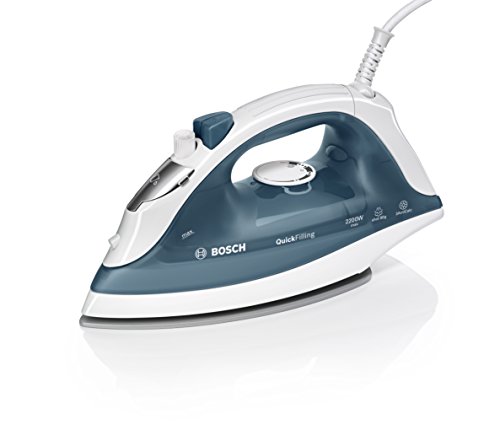 Bosch TDA2365 - Plancha de vapor, 2200W,  color blanco y azul